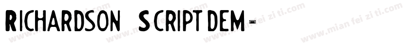 Richardson Scriptdem字体转换